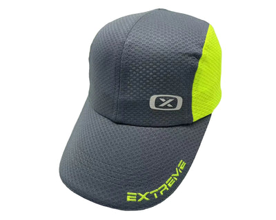 Hat Running Moisture-Wicking Gray Yellow