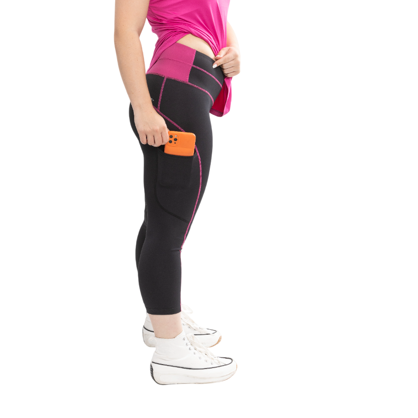 Leggings 7/8 high with pocket 4021