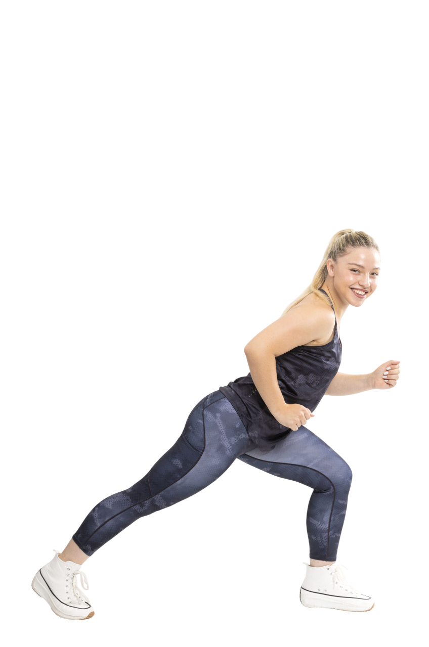 Leggings 7/8 cut high with pocket 4021