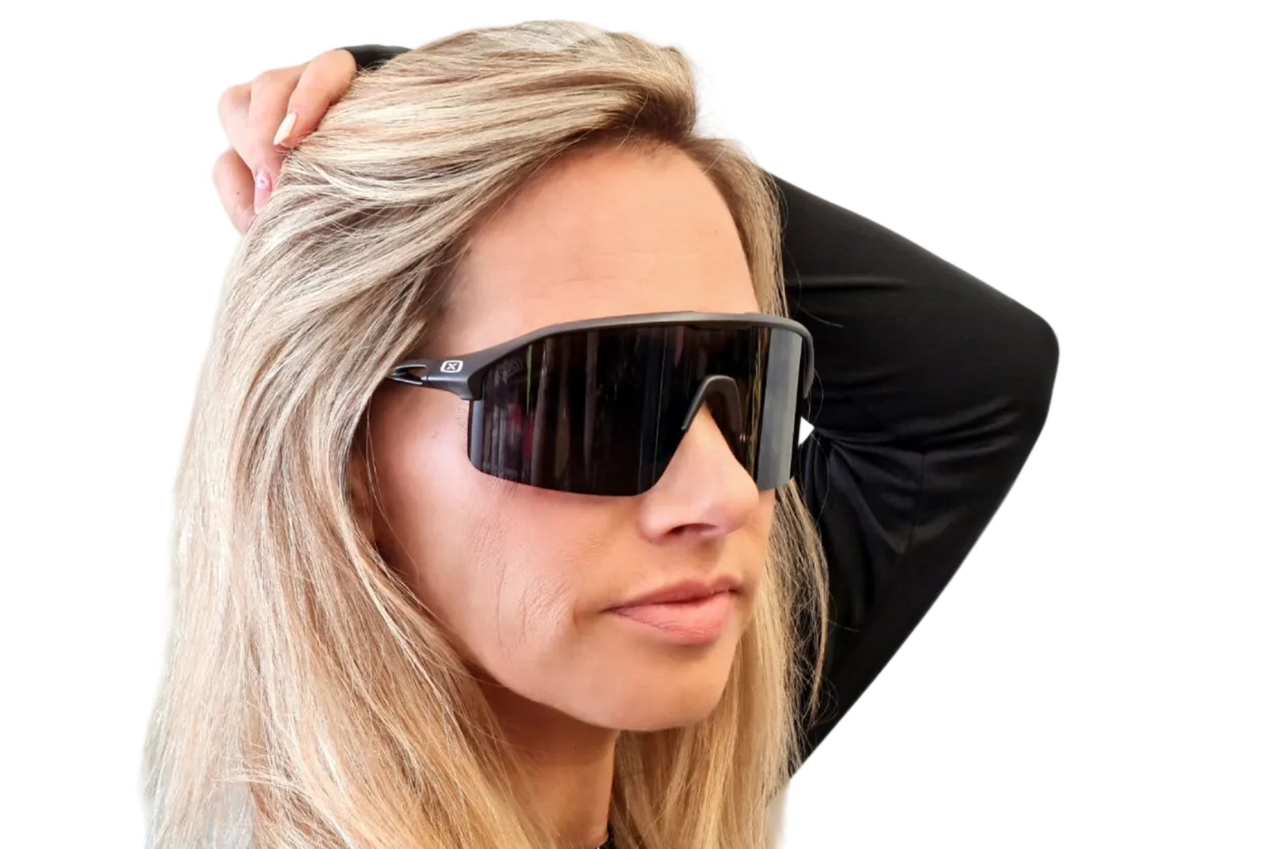 משקפי שמש Ruling 6030 Iron Black עם עדשות אפורות מקוטבות וכסופות