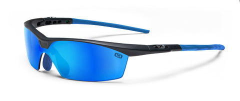 กระจกเลนส์สีเทา แว่นตา Blue SpinJet 6001