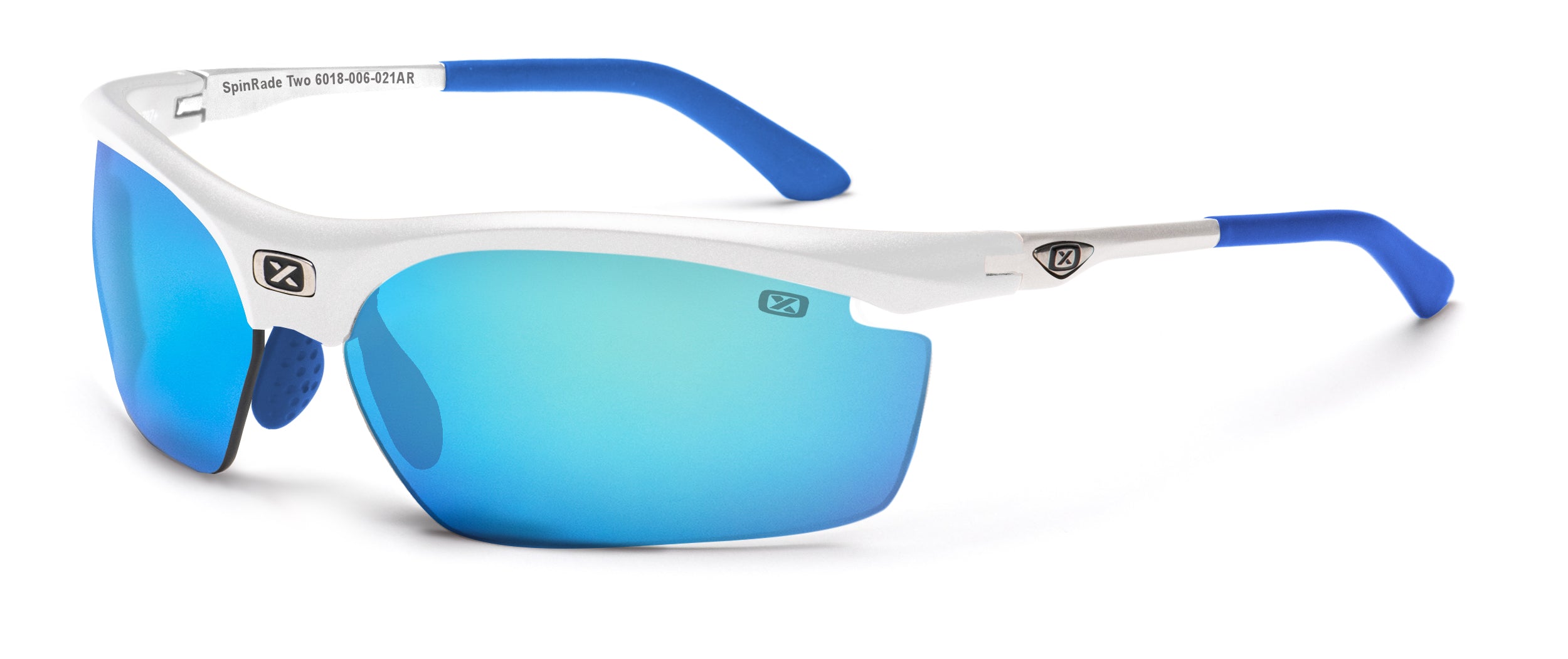 White lens mirror Blue Spinrade Two 6018 Glasses