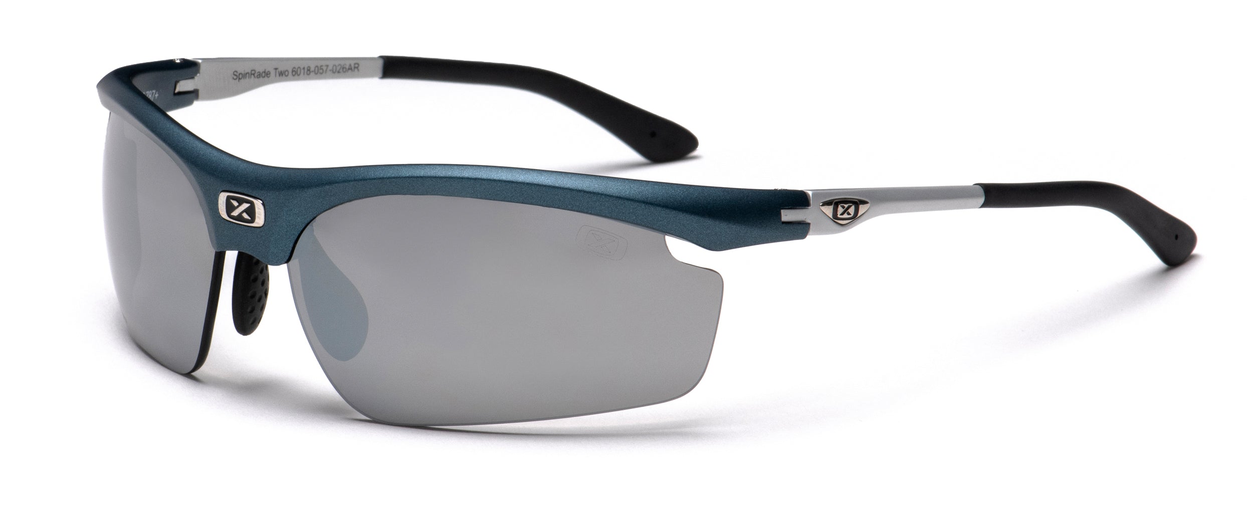 Blue "jeans lens Silver Spinrade Two 6018 Glasses