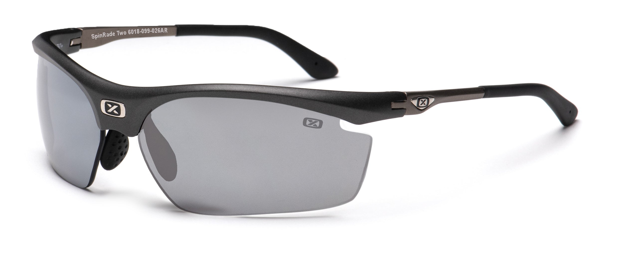 Iron Black lens mirror Silver Spinrade Two 6018 Glasses