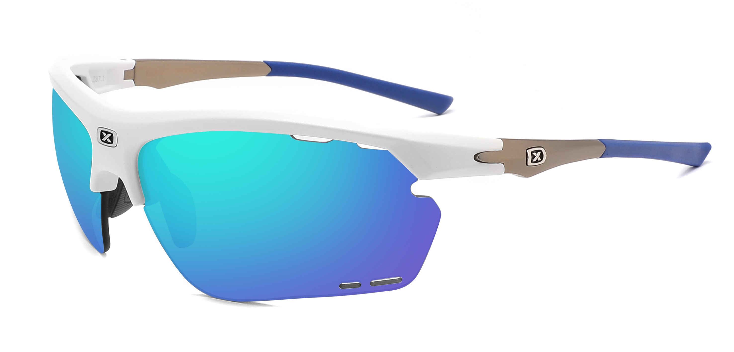 SpinRun 6020 matt White frame, lens mirror Blue