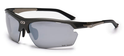 SpinRun 6020 Iron Black מסגרת, עדשה אפורה מראה כסופה