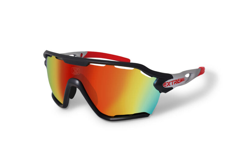 Gray matte lens mirror Red SKY 3051