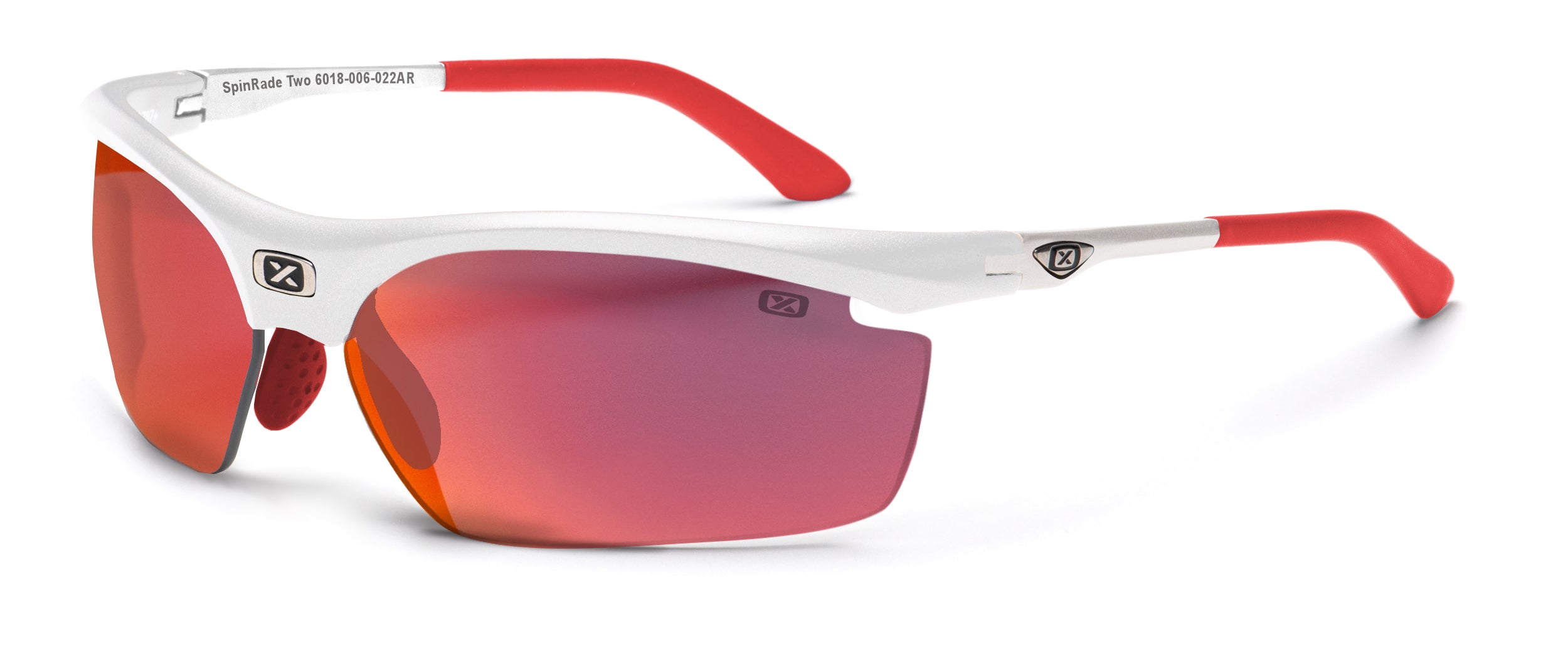 White lens mirror Red Spinrade Two 6018 Glasses