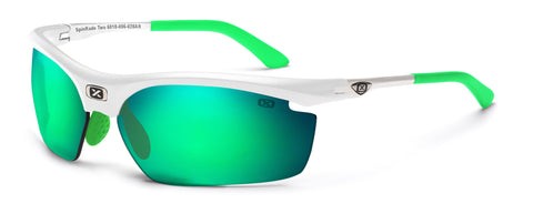 กระจกเลนส์ขาว Green Spinrade คู่ แว่นตา 6018