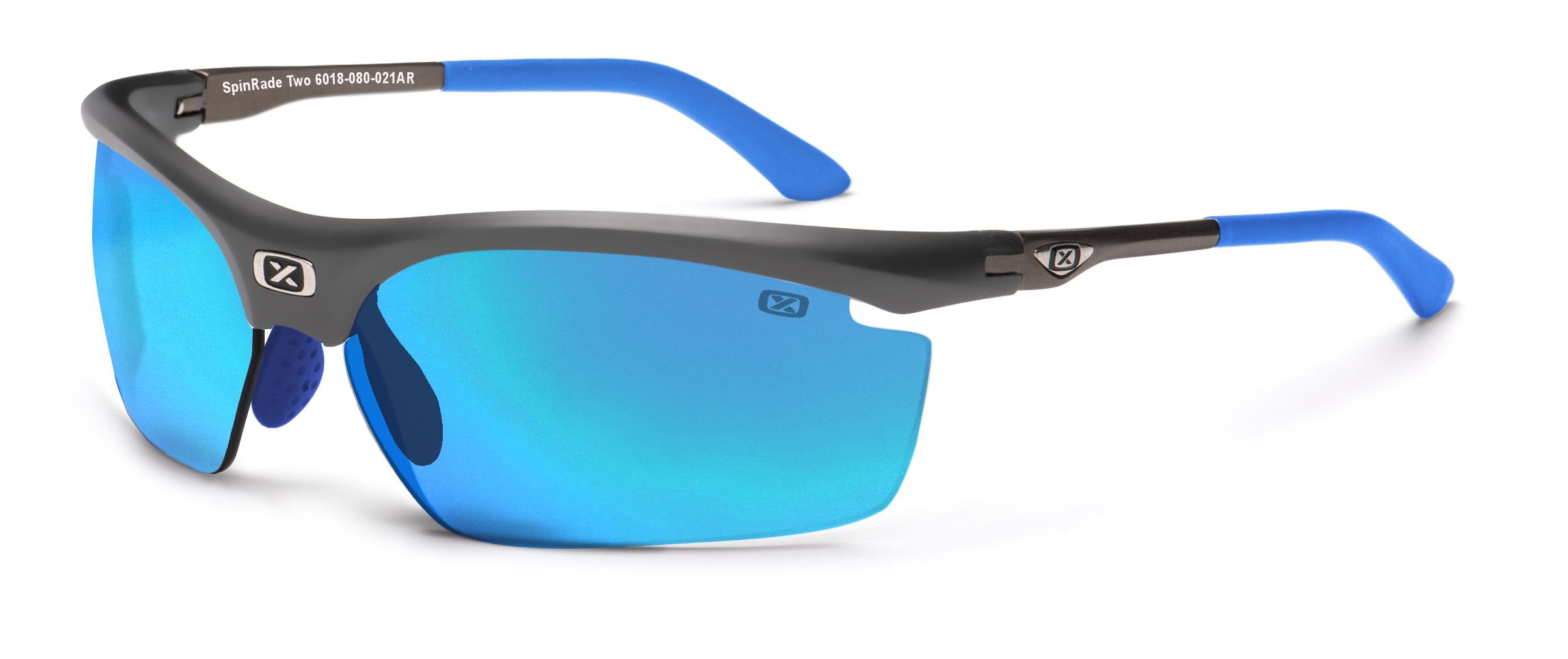 Gray lens mirror Blue Spinrade Two 6018 Glasses