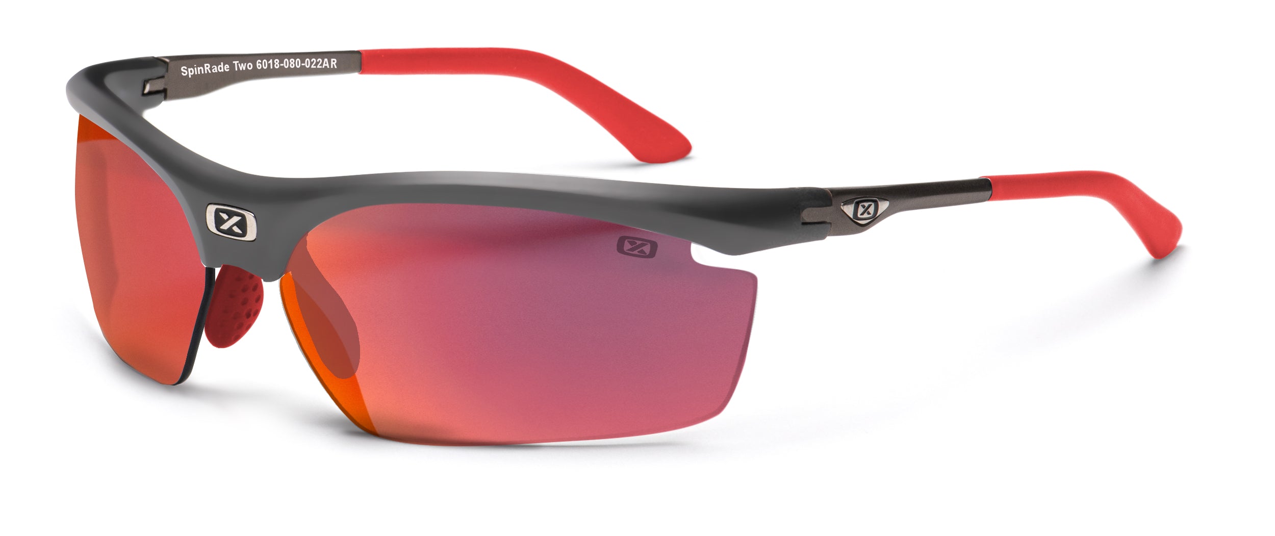 Gray lens mirror Red Spinrade Two 6018 Glasses