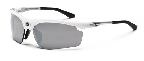 משקפיים 6018 כסופים עדשה לבנה קרבון Silver Spinrade Two