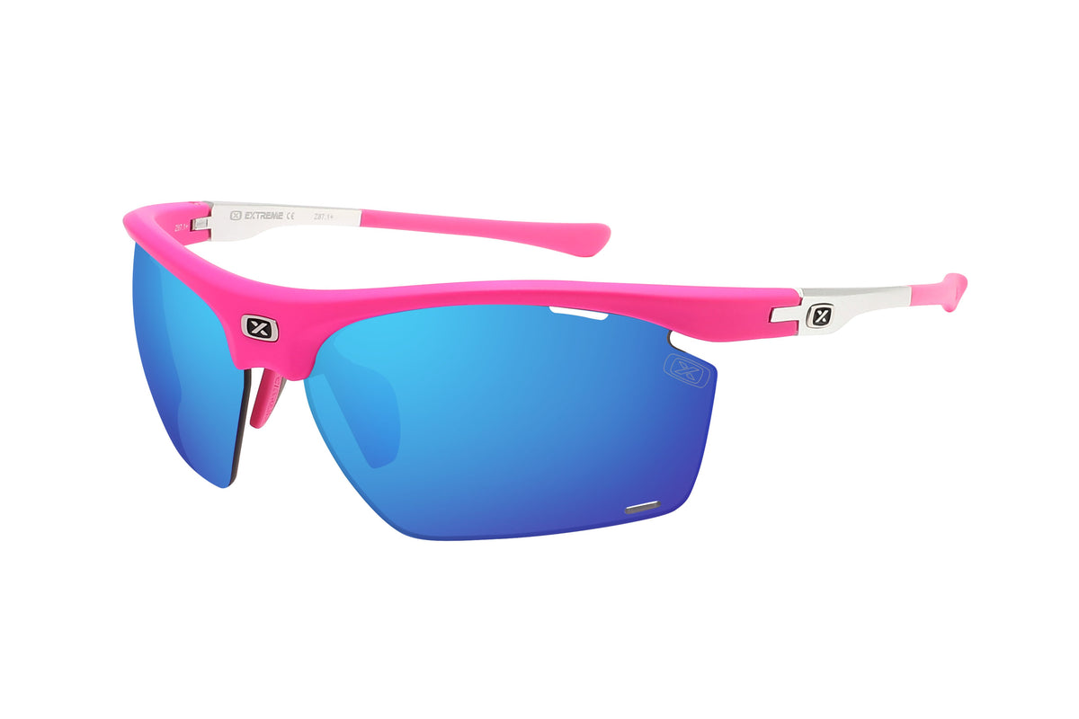 RunSher 6025 Pink lens mirror Blue
